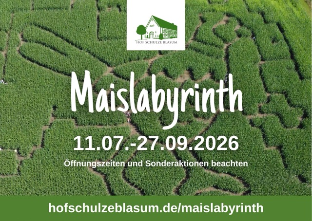 Hof Schulze Blasum Werne Maislabyrinth