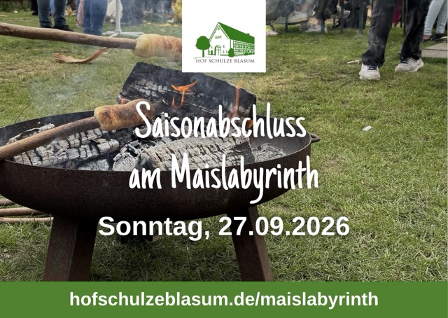 Saisonabschluss Maislabyrinth Werne Hof Schulze Blasum