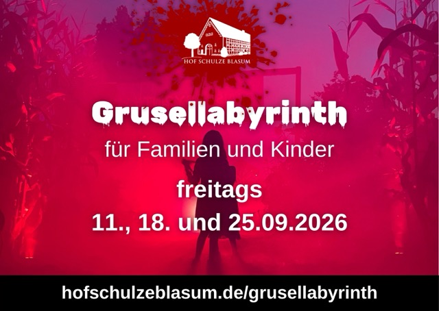Bauer Johnnys Grusellabyrinth für Familien und Kinder